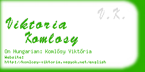 viktoria komlosy business card
