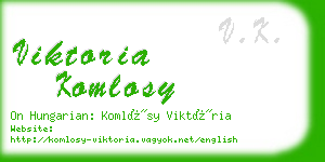 viktoria komlosy business card